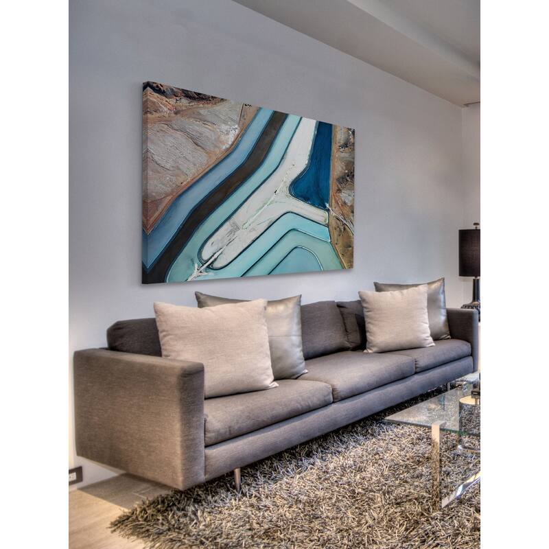 Marmont Hill - 'Winding River' Painting Print on Wrapped Canvas - Multi-Color