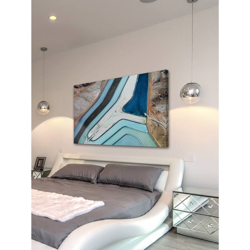 Marmont Hill - 'Winding River' Painting Print on Wrapped Canvas - Multi-Color