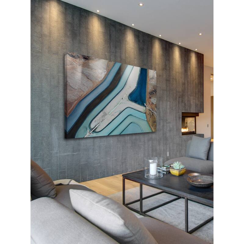 Marmont Hill - 'Winding River' Painting Print on Wrapped Canvas - Multi-Color