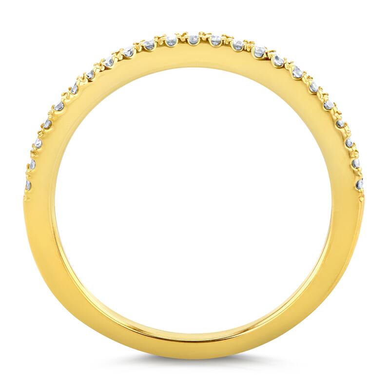 Annello by Kobelli 14k Yellow Gold 1/6ct TDW Diamond Wedding Band