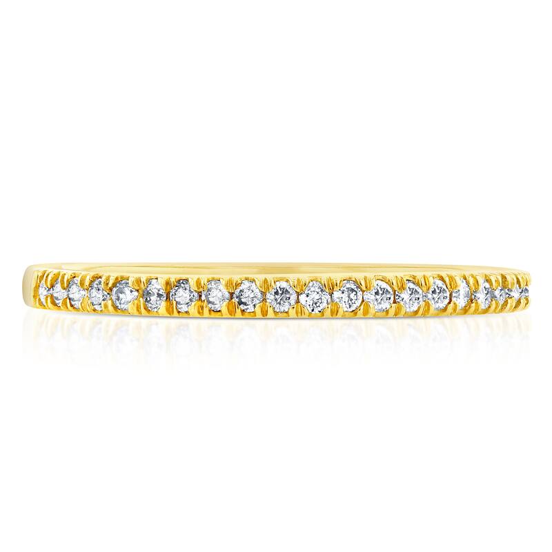 Annello by Kobelli 14k Yellow Gold 1/6ct TDW Diamond Wedding Band
