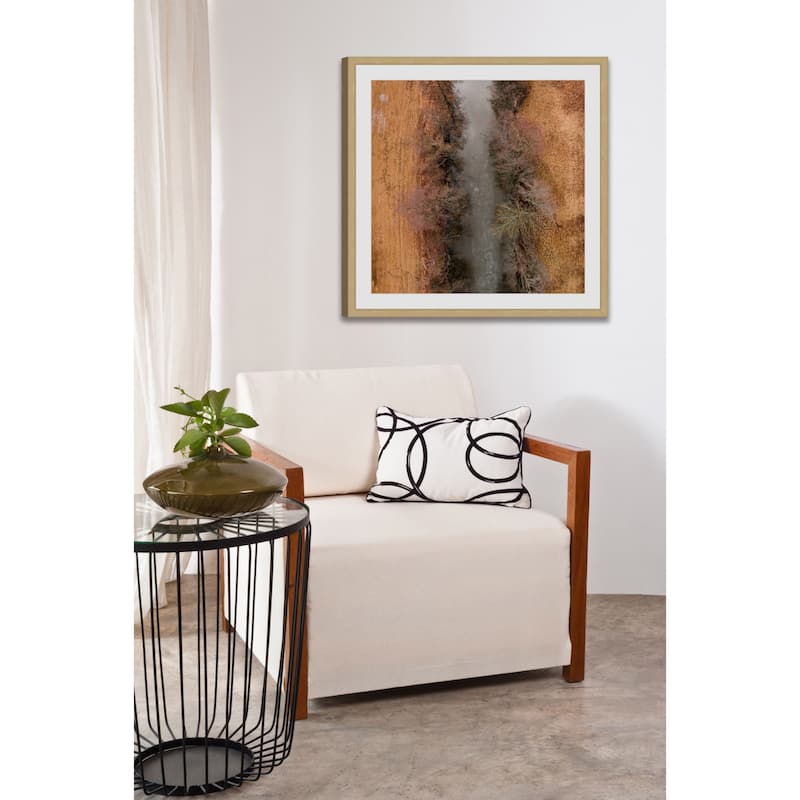 Marmont Hill - 'Marshy Path' by Karolis Janulis Framed Painting Print - Multi-Color