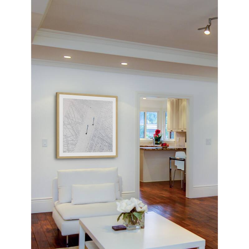 Marmont Hill - 'Two Travelers' by Karolis Janulis Framed Painting Print - Multi-Color