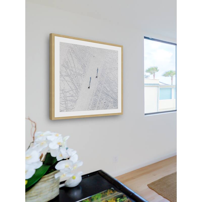 Marmont Hill - 'Two Travelers' by Karolis Janulis Framed Painting Print - Multi-Color