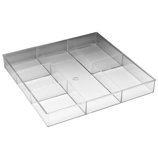 Whitmor 6789-3065 6 Section Clear Drawer Organizer - - 12806401