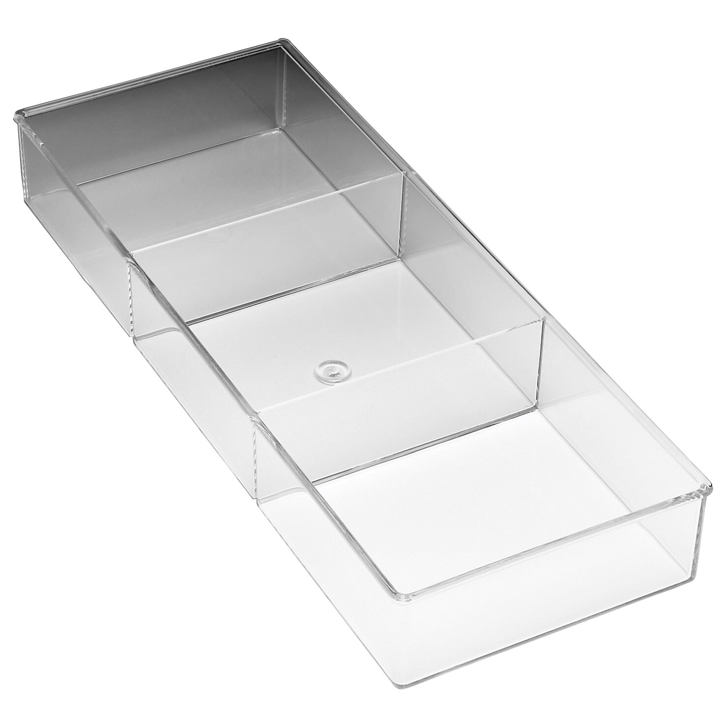 Shop Whitmor 6789 3066 3 Section Clear Drawer Organizer Free