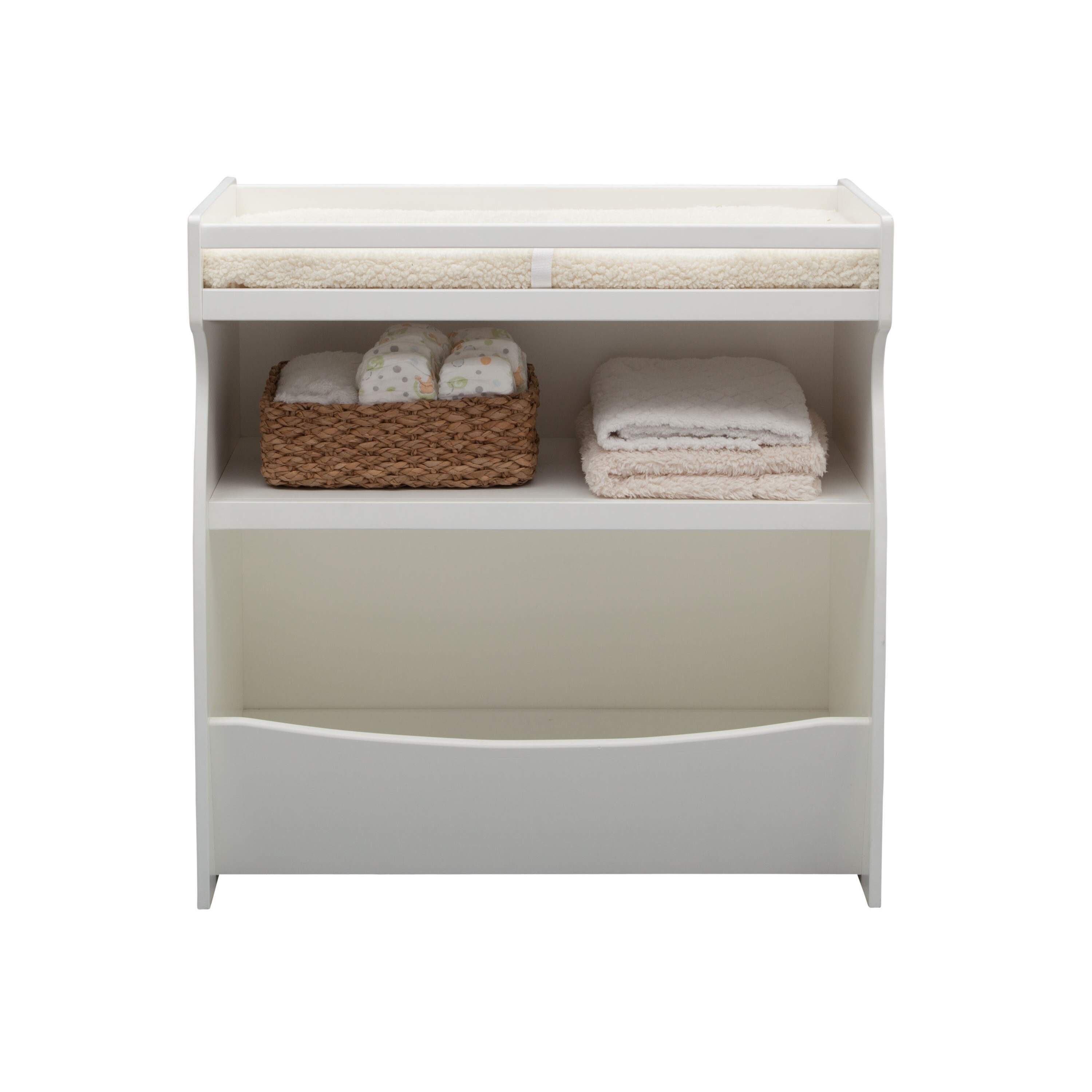 Delta Children 2-in-1 Changing Table Storage Unit, Bianca