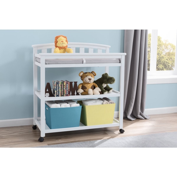 Delta Children Bianca Freedom White Wood Changing Table With Delta Children Bianca Freedom White Wood Changing Table With Casters