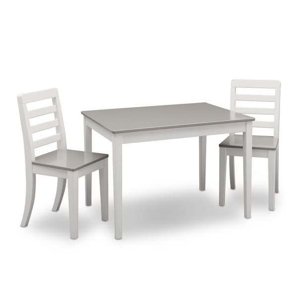 delta childrens table and chairs grey