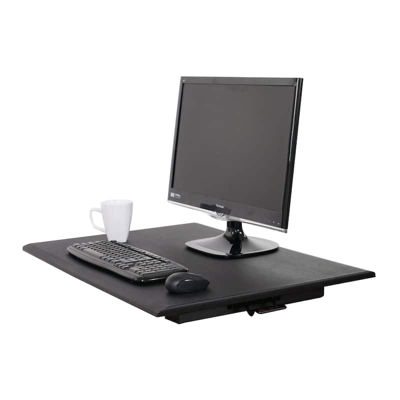 Pneumatic Standing Desk Converter - Black