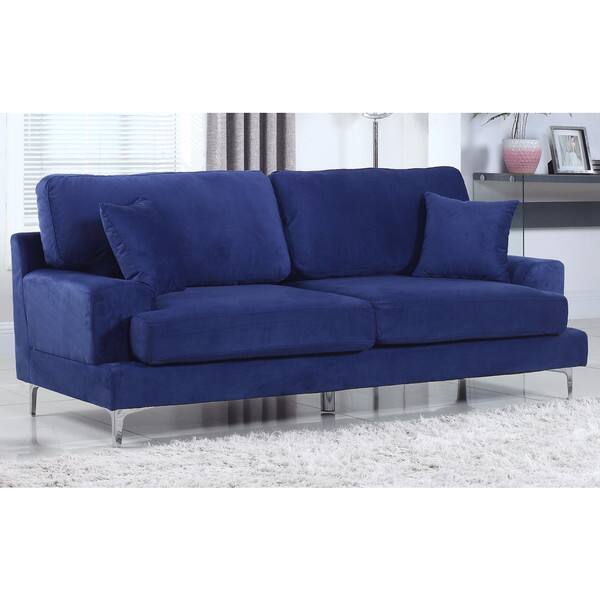 Shop Ultra Modern Plush Velvet Living Room Sofa Free Shipping