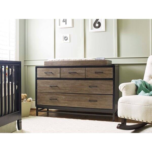 Shop Universal Brown Wooden 5 Drawer Dresser Free Shipping Today