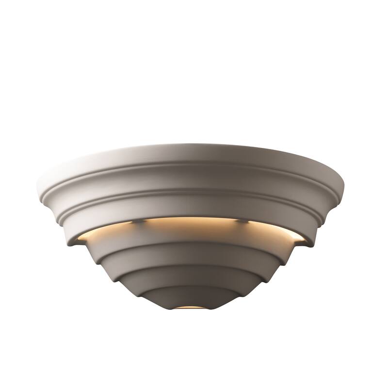 Justice Design Ambiance Bisque Really Big Supreme Wall Sconce