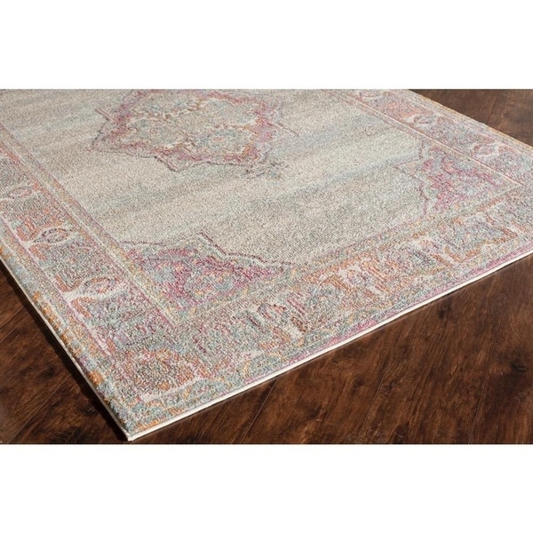 Mason Multicolor Vintage Area Rug - 5'3 x 7'6