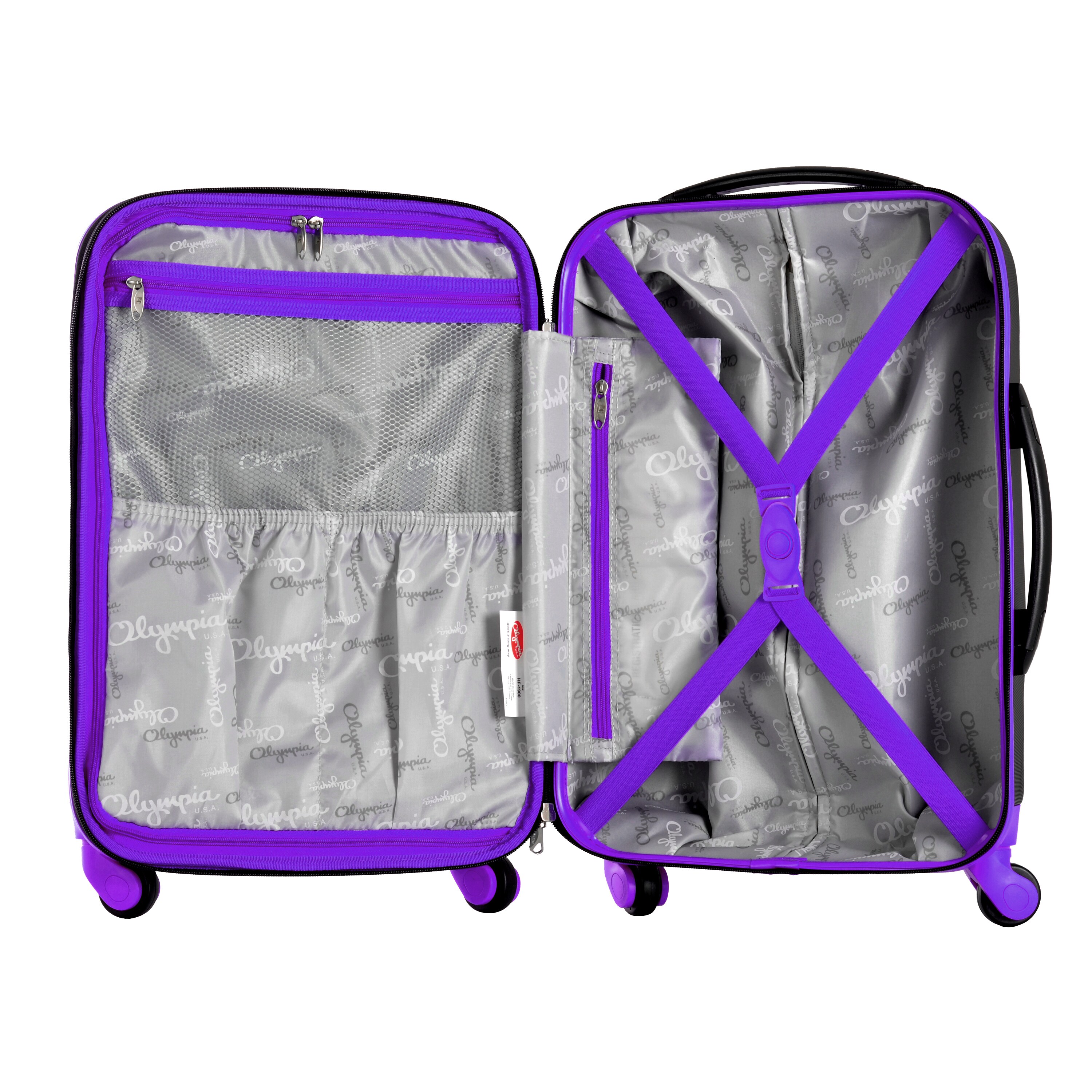 olympia purple luggage