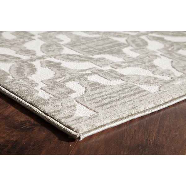 Riley Collection Sebastian Ivory Blue Tan Grey Area Rug Overstock 12807609