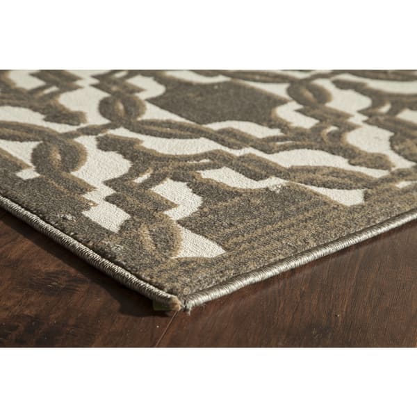 Riley Collection Sebastian Ivory Blue Tan Grey Area Rug Overstock 12807609