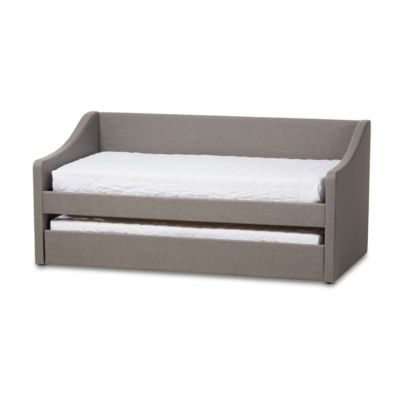 Baxton Studio Kallikrates Modern Daybed with Trundle Bed