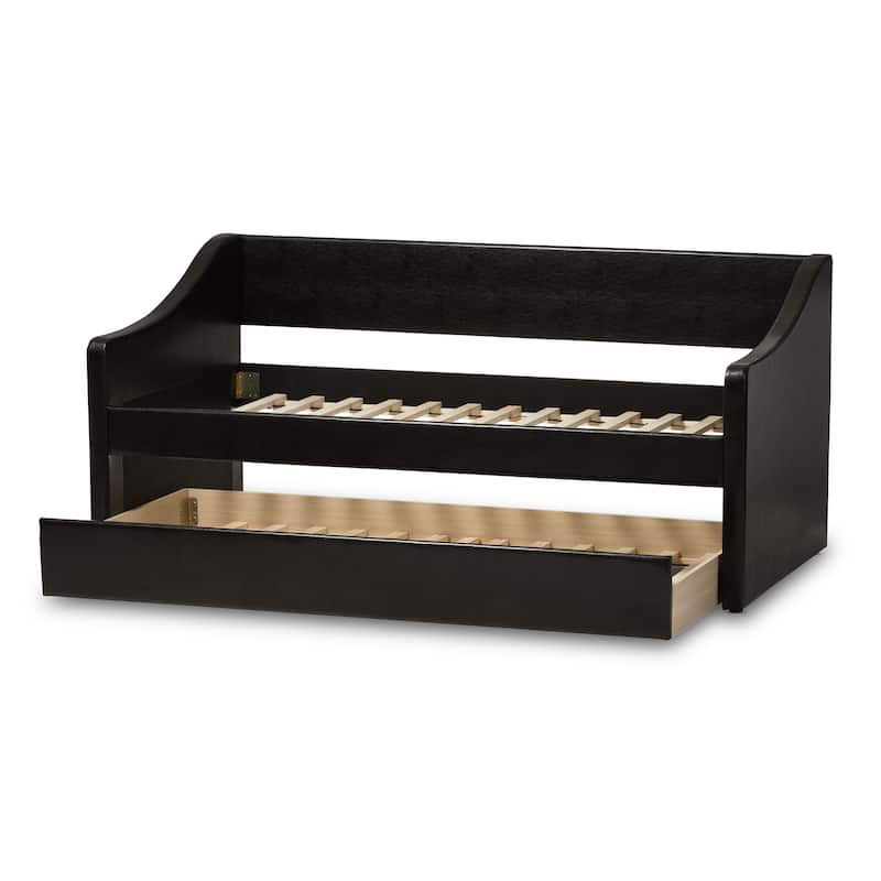 Baxton Studio Kallikrates Modern Daybed with Trundle Bed