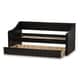preview thumbnail 15 of 19, Baxton Studio Kallikrates Modern Daybed with Trundle Bed