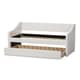 preview thumbnail 16 of 19, Baxton Studio Kallikrates Modern Daybed with Trundle Bed