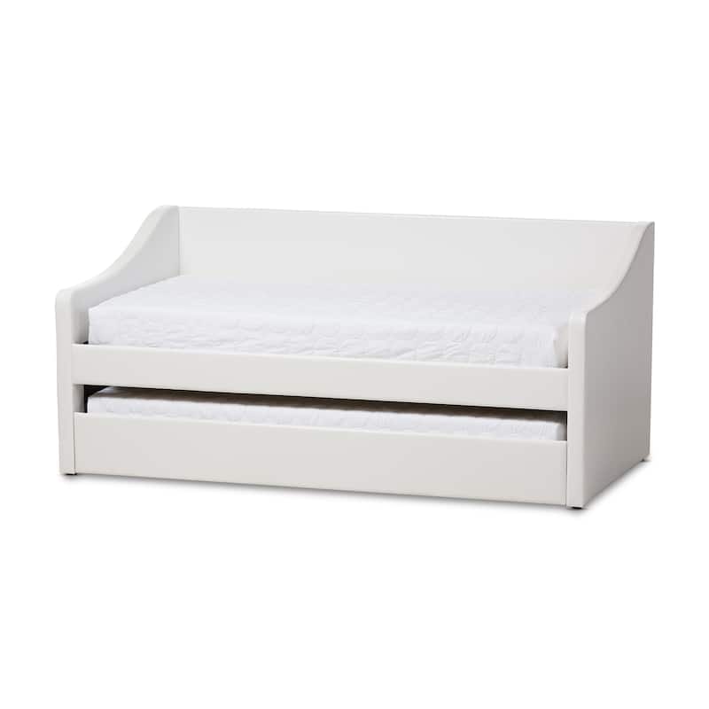 Baxton Studio Kallikrates Modern Daybed with Trundle Bed