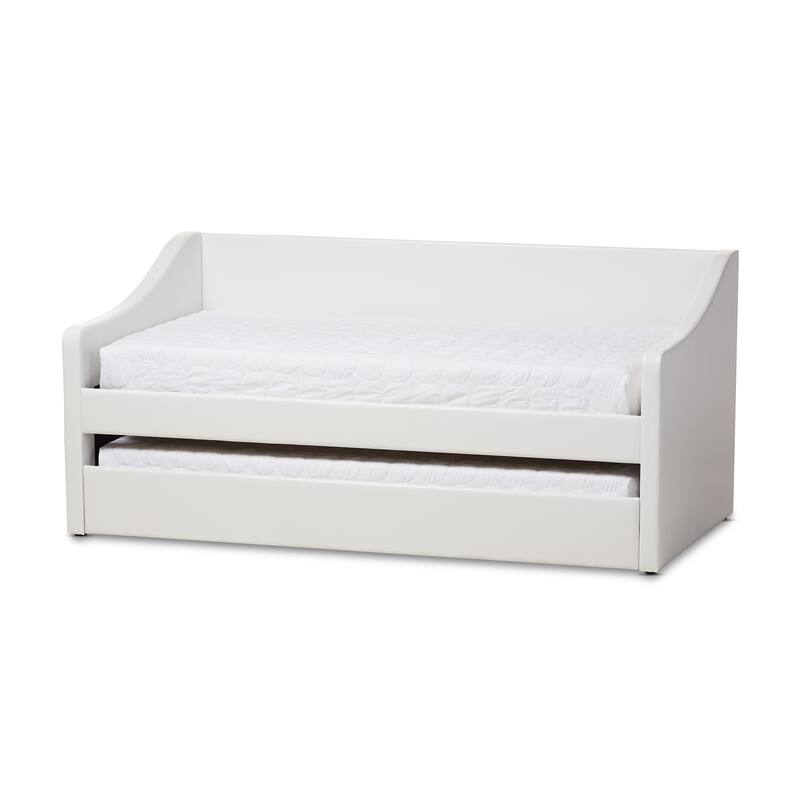 Baxton Studio Kallikrates Modern Daybed with Trundle Bed