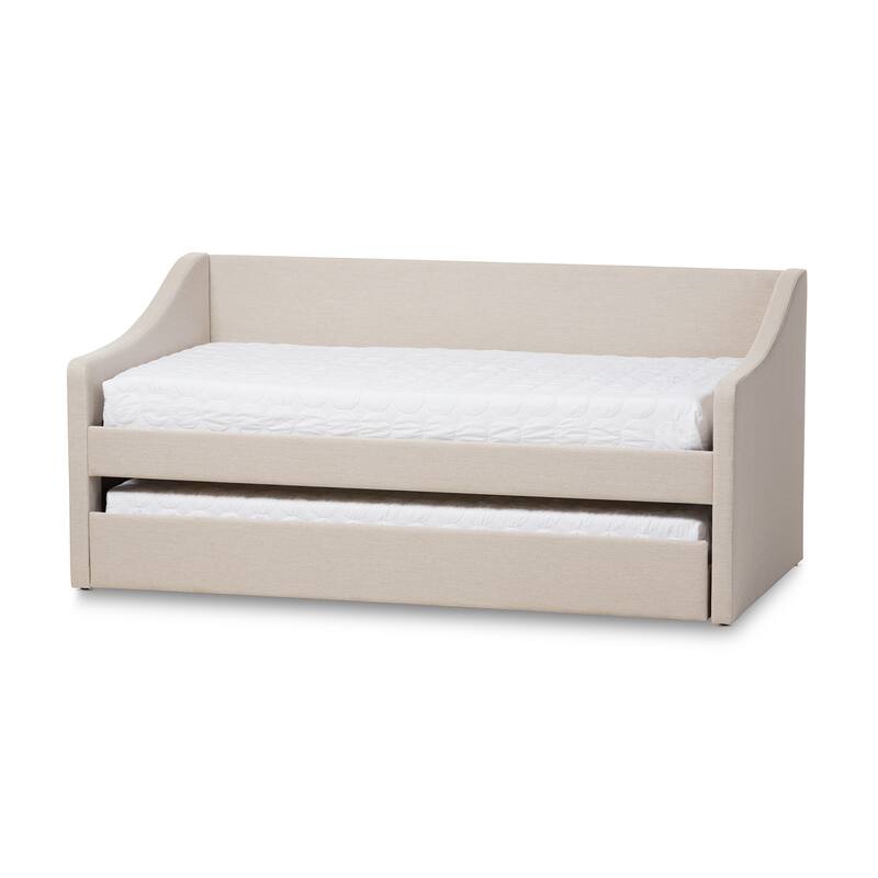 Baxton Studio Kallikrates Modern Daybed with Trundle Bed