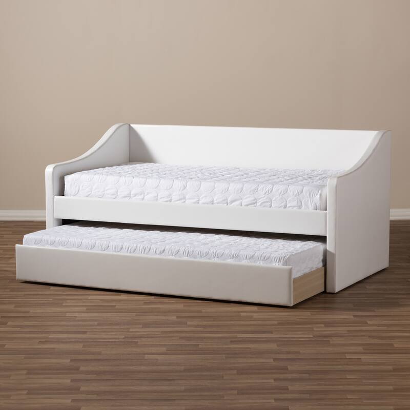 Baxton Studio Kallikrates Modern Daybed with Trundle Bed