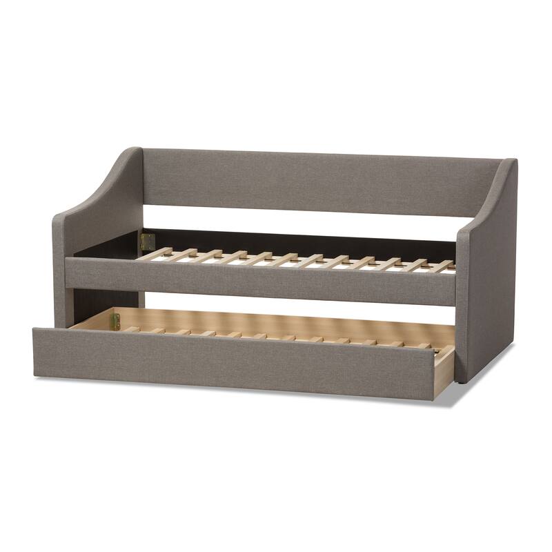 Baxton Studio Kallikrates Modern Daybed with Trundle Bed