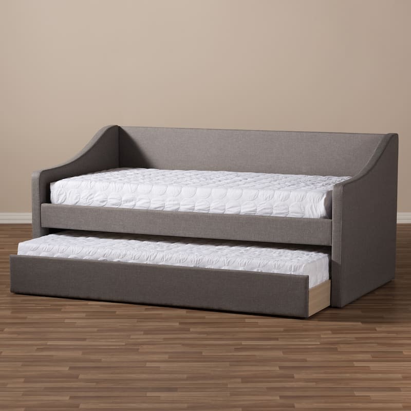 Baxton Studio Kallikrates Modern Daybed with Trundle Bed