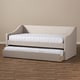 preview thumbnail 6 of 19, Baxton Studio Kallikrates Modern Daybed with Trundle Bed
