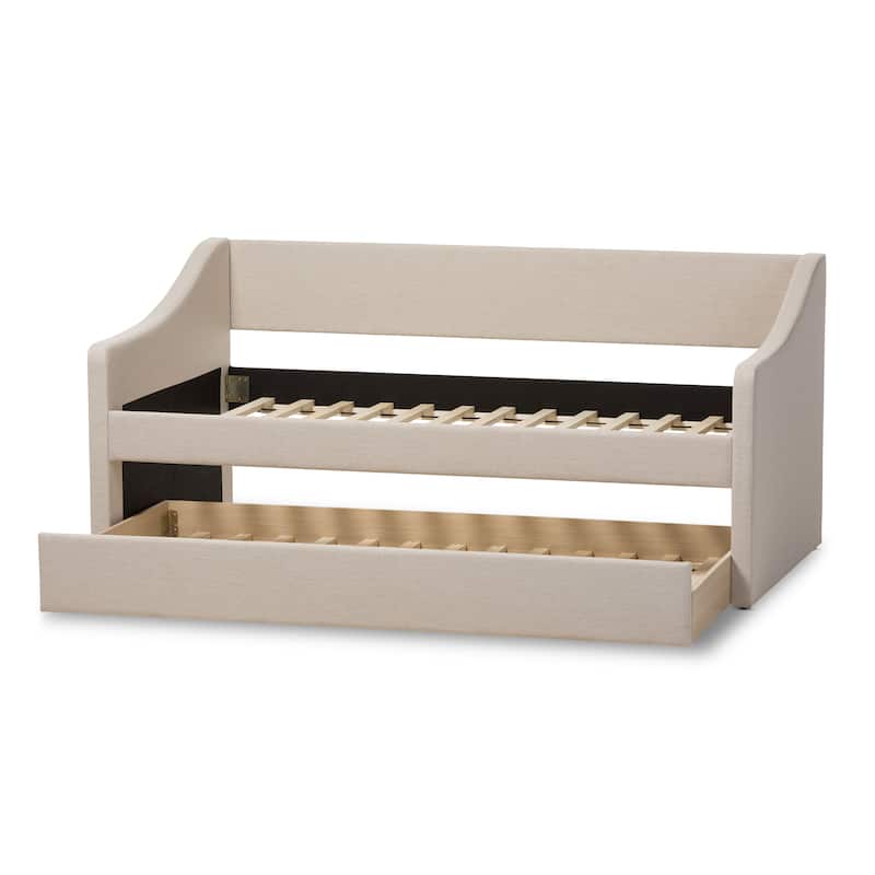Baxton Studio Kallikrates Modern Daybed with Trundle Bed