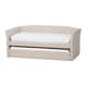preview thumbnail 7 of 20, Baxton Studio Camino Upholstered Daybed with Guest Trundle -Twin