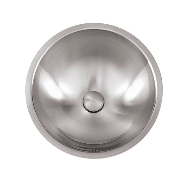 stainless steel 16 inches 18 gauge brushed satin finish round bathroom sink - Stainless Steel Bathroom Sinks stainless steel 16 inches 18 gauge brushed satin finish round bathroom sink - Stainless Steel Bathroom Sinks