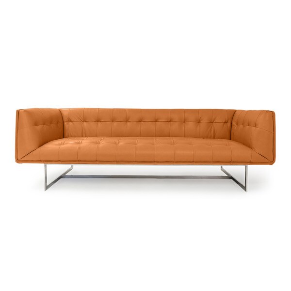 Shop Kardiel Edward Premium Leather and Stainlesssteel MidCentury
