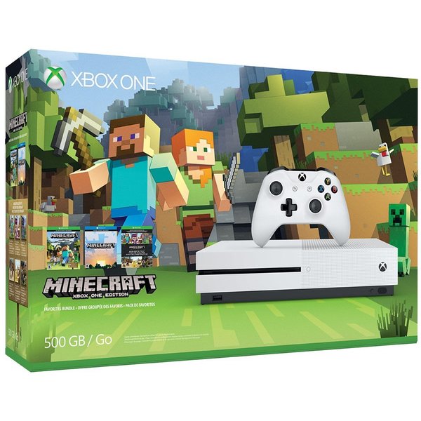 Microsoft Xbox One S Mindcraft Collection Bundle (500GB)