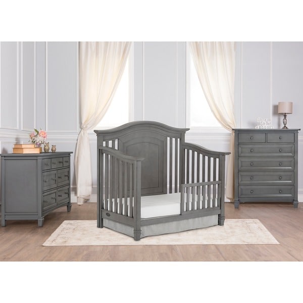 evolur toddler rail storm gray