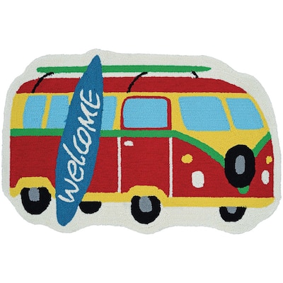 Couristan Covington Accents Surf's Up Rug Mat - 2' X 3'