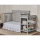 preview thumbnail 3 of 4, Dream On Me Chloe Grey 5-in-1 Convertible Crib with Changer