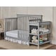 preview thumbnail 2 of 4, Dream On Me Chloe Grey 5-in-1 Convertible Crib with Changer