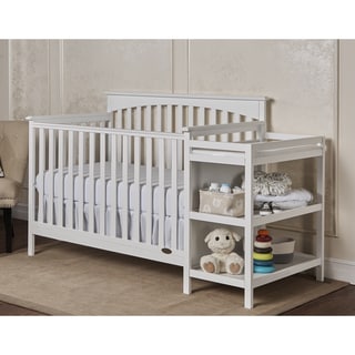 Dream On Me Chloe White 5-in-1 Convertible Crib with Changer