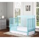 preview thumbnail 2 of 3, Dream On Me Alissa Aqua Sky 4-in-1 Convertible Crib - Blue