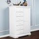 preview thumbnail 1 of 3, Evolur Parker Winter White Chifferobe
