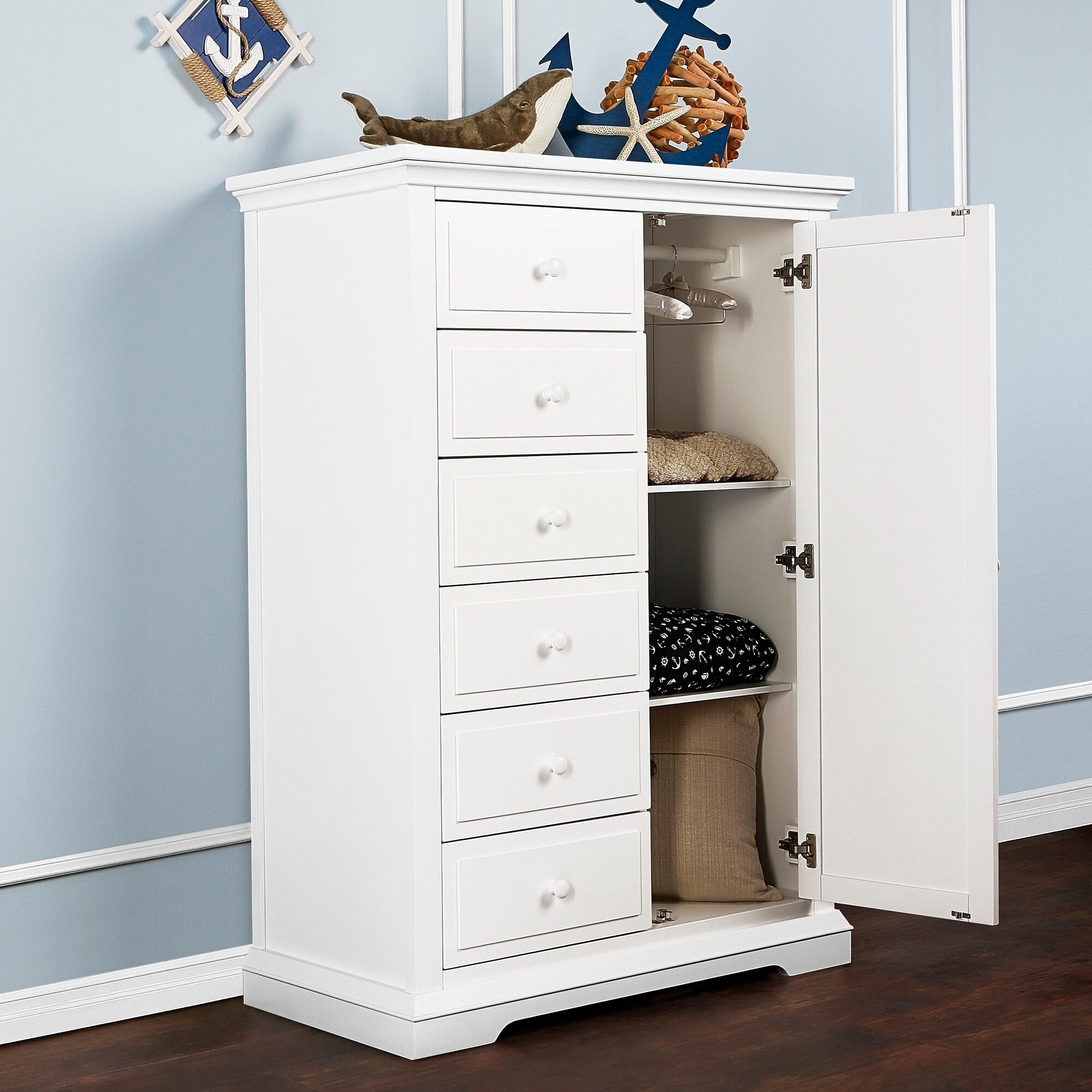 evolur parker double dresser winter white Evolur Parker Winter White Chifferobe - Bed Bath & Beyond