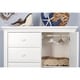 preview thumbnail 4 of 3, Evolur Parker Winter White Chifferobe