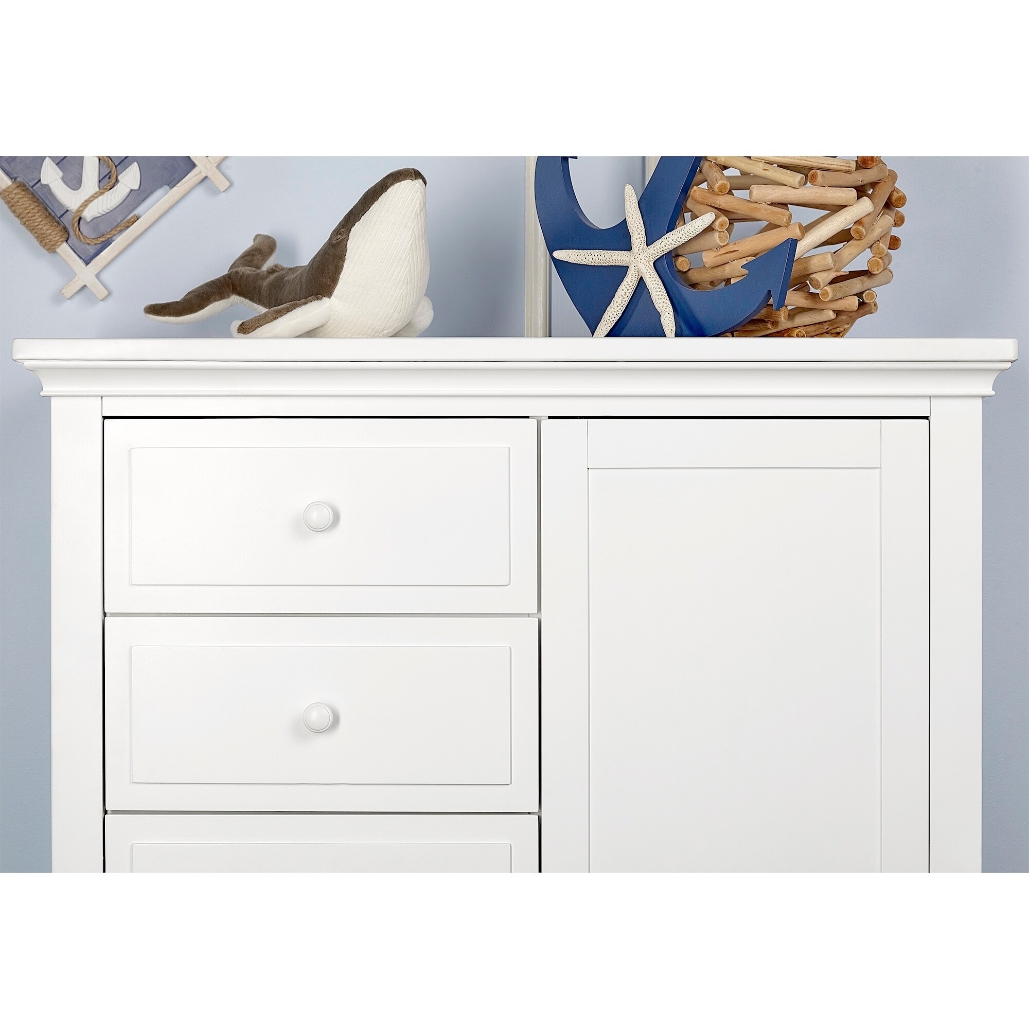 evolur parker double dresser winter white Evolur Parker Winter White Chifferobe - Bed Bath & Beyond