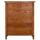 preview thumbnail 3 of 1, Evolur Julienne Natural Wood 6-drawer Dresser Chest