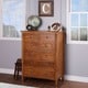 preview thumbnail 1 of 1, Evolur Julienne Natural Wood 6-drawer Dresser Chest