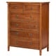 preview thumbnail 2 of 1, Evolur Julienne Natural Wood 6-drawer Dresser Chest